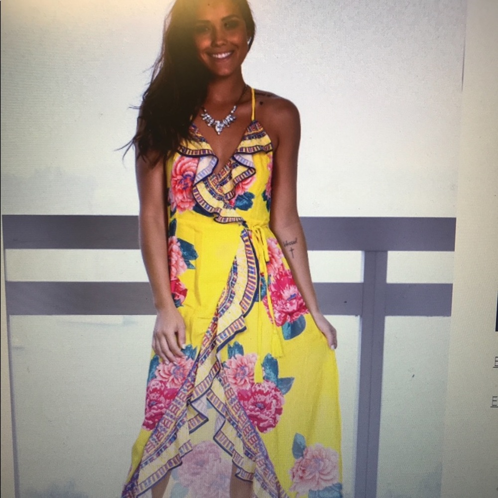 Wrap around summer dress